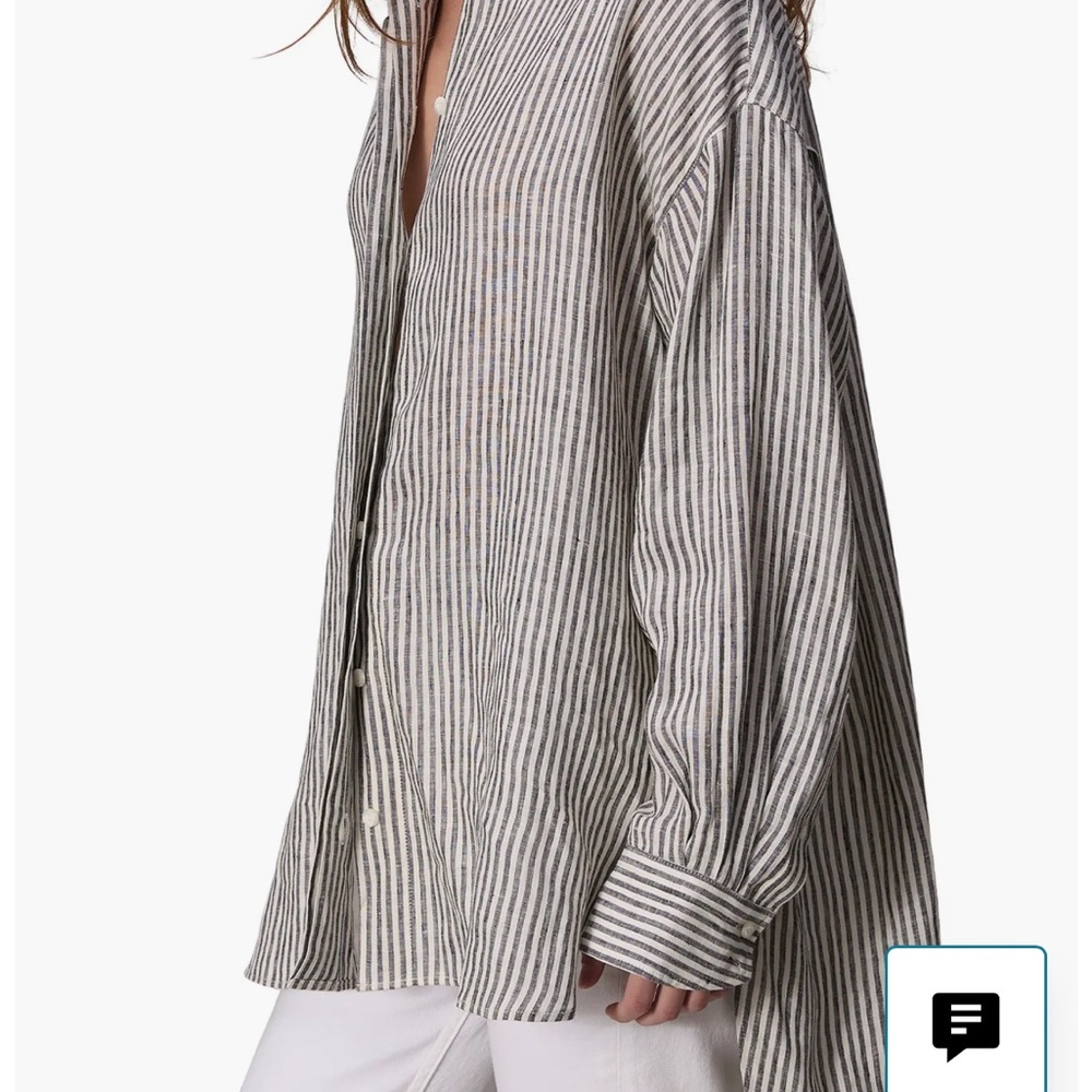 Ryan Oversize Stripe Linen Button-Up Shirt
rag & bone - Picture 2 of 3